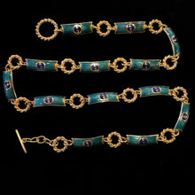Load image into Gallery viewer, 1970s GUCCI ENAMEL CHAIN BELT
