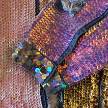 Load image into Gallery viewer, A LARGE SIZE TARMAFIA HAND SEQUINNED JACKET IN PALE COLOURS