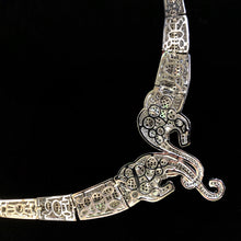 Load image into Gallery viewer, A PAVÉ DIAMANTÉ ELEPHANT NECKLACE