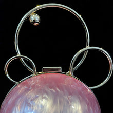 Load image into Gallery viewer, A PERSPEX ORBIT BAG WITH GOLD FITTINGS