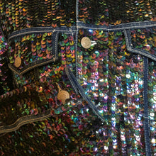 Load image into Gallery viewer, A DARK HELIOTROPE HAND SEQUINNED TARMAFIA JACKET