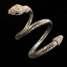 Load image into Gallery viewer, A 70s SILVERTONE SNAKE COIL BRACELET