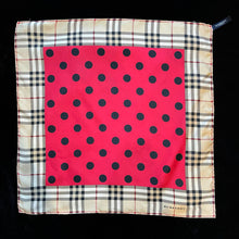 Load image into Gallery viewer, A Y2K BURBERRY POLKADOT SCARF