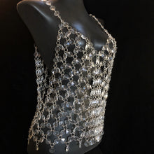 Load image into Gallery viewer, ACRYLIC JEWEL CHAIN MESH TOP