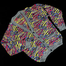 Load image into Gallery viewer, AN ORIGINAL 1980s COOGI KNIT CARDIGAN IN PRIMARY COLOURS