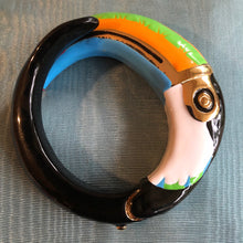 Load image into Gallery viewer, A QUALITY HAND CRAFTED ENAMELLED TOUCAN BRACELET