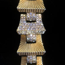 Load image into Gallery viewer, ART DECO 1940s ARCANSAS GILT BRACELET