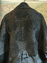 Load image into Gallery viewer, A LATE VICTORIAN/ EDWARDIAN SILK BEADED SHAWL