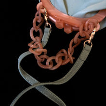 Load image into Gallery viewer, A DUCK EGG VINYL AND LUCITE BAG