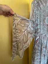 Load image into Gallery viewer, A LATE 70s ZANDRA RHODES GREY SILK DRESS