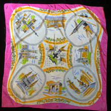 Load image into Gallery viewer, A COLLECTION OF SIX VINTAGE TOURIST SCARVES
