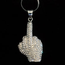 Load image into Gallery viewer, FINGER DIAMANTÉ PENDANT