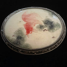 Load image into Gallery viewer, 1930s SCRIMSHAW CHINESE BROOCH