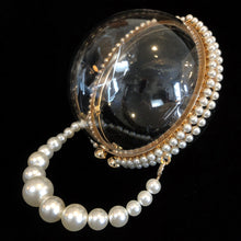 Load image into Gallery viewer, A PERSPEX SPHERICAL EVENING BAG WITH PEARLS