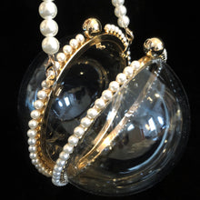 Load image into Gallery viewer, A PERSPEX SPHERICAL EVENING BAG WITH PEARLS