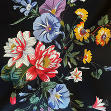 Load image into Gallery viewer, A 1990s FLORAL PRINT SILK SCARF BY CHRISTIAN DIOR