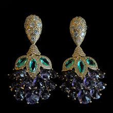 Load image into Gallery viewer, PETITE BLOSSOM CRYSTAL DROP EARRINGS