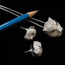 Load image into Gallery viewer, A HIGHLY DETAILED BIG CAT PENDANT AND EARRING SET