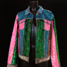Load image into Gallery viewer, A TARMAFIA VIVID HAND SEQUINNED JACKET