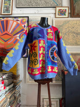 Load image into Gallery viewer, A LATE 80s PEACE YIN/YANG KNIT CARDIGAN BY JENNY KEE