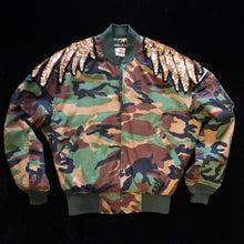 Load image into Gallery viewer, TARMAFIA EAGLE CAMO BOMBER JACKET