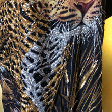 Load image into Gallery viewer, A HAND BEADED TARMAFIA LEOPARD TEE