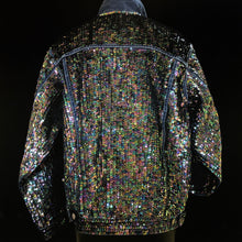 Load image into Gallery viewer, A DARK HELIOTROPE HAND SEQUINNED TARMAFIA JACKET