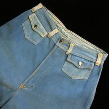 Load image into Gallery viewer, A PAIR OF ICONIC 1970s STAGGERS FLARED JEANS