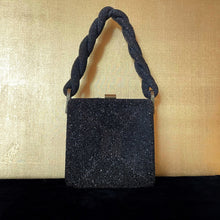 Load image into Gallery viewer, AN UNUSUAL 1940s BEADED BOX PURSE WITH TWIST ROPE STRAP