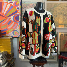 Load image into Gallery viewer, A 1980s GUMNUTS AND LEAVES KNIT CARDIGAN BY JENNY KEE