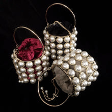 Load image into Gallery viewer, PEARL CAGE BASKET EVENING BAG