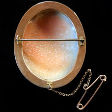 Load image into Gallery viewer, A QUALITY VICTORIAN CARVED CAMEO WITH A 15k GOLD SETTING