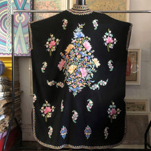 Load image into Gallery viewer, A VINTAGE HAND EMBROIDERED PONCHO/ DRESS FROM KASHMIR