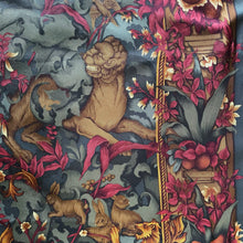 Load image into Gallery viewer, A SPECTACULAR MEDIEVAL GARDEN PRINT SILK SCARF BY AQUASCUTUM