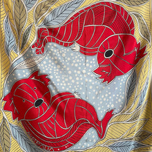 Load image into Gallery viewer, AN EXTRA LARGE 1980s SILK KOALA SCARF