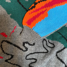 Load image into Gallery viewer, A 1980s STYLISED GUM LEAF HAND KNIT JUMPER BY JENNY KEE