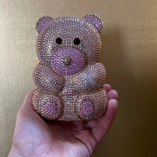 Load image into Gallery viewer, A PETITE TEDDY BEAR DIAMANTÉ FANTASY PURSE