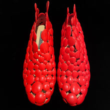 Load image into Gallery viewer, A PAIR OF GAETANO PESCE FOR MELISSA RED RUBBER SHOES