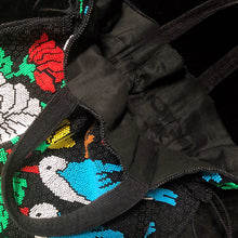 Load image into Gallery viewer, AN ORIGINAL 70s BEADED SHOPPER WITH BLUE BIRDS
