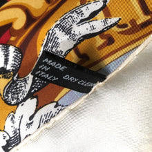 Load image into Gallery viewer, A VINTAGE 80s SCENIC CAMEO PRINT SILK SCARF BY GIANFRANCO FERRE