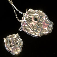 Load image into Gallery viewer, A HIGHLY DETAILED BIG CAT PENDANT AND EARRING SET
