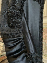 Load image into Gallery viewer, A LATE VICTORIAN/ EDWARDIAN SILK BEADED SHAWL