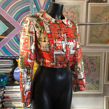 Load image into Gallery viewer, A QUALITY METALLIC JACQUARD VINTAGE 1960s BOLERO BY JAGUAR