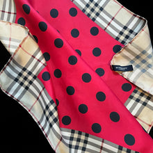 Load image into Gallery viewer, A Y2K BURBERRY POLKADOT SCARF