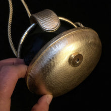 Load image into Gallery viewer, GOLD LEATHER PASTILLE EVENING BAG