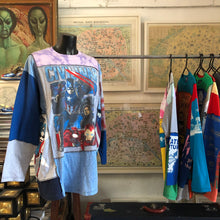 Load image into Gallery viewer, A PATCHWORK TARMAFIA TEE WITH SUPERHERO PRINT