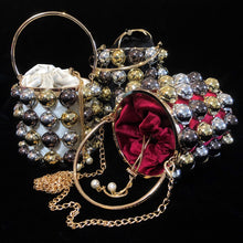 Load image into Gallery viewer, A BARBARELLA STYLE METALLIC CAGE PURSE