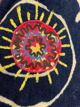 Load image into Gallery viewer, A LATE 80s ZANDRA RHODES DENIM DRESS.