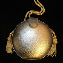 Load image into Gallery viewer, GOLD LEATHER PASTILLE EVENING BAG