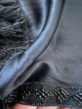 Load image into Gallery viewer, A LATE VICTORIAN/ EDWARDIAN SILK BEADED SHAWL